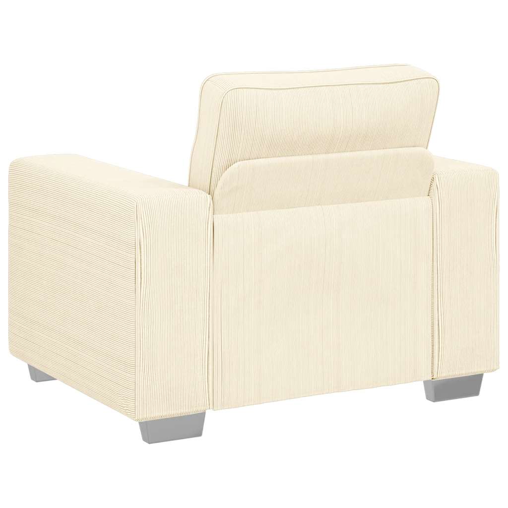 vidaXL Sessel Creme 100x77x82 cm Cordstoff