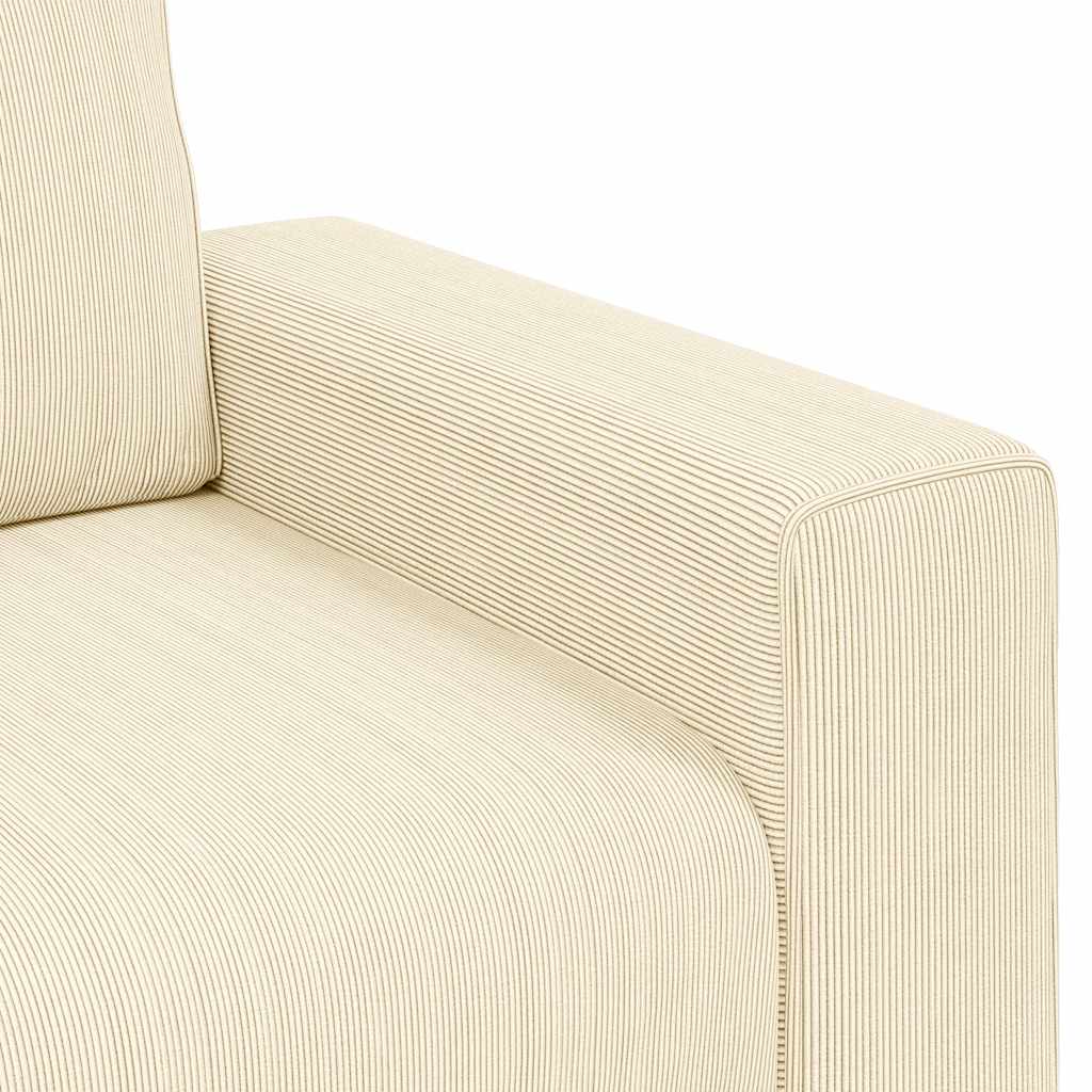 vidaXL Sessel Creme 100x77x82 cm Cordstoff