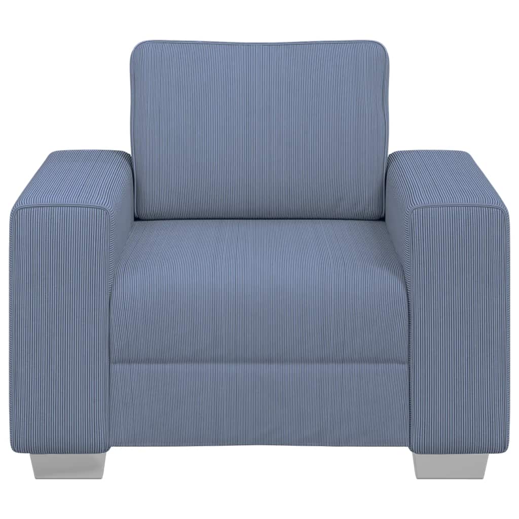 vidaXL Sessel Blau 100x77x82 cm Cordstoff