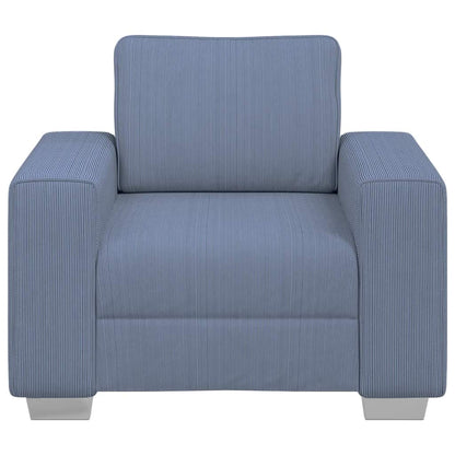 vidaXL Sessel Blau 100x77x82 cm Cordstoff