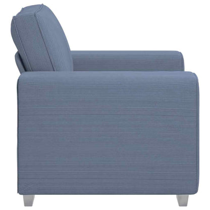 vidaXL Sessel Blau 100x77x82 cm Cordstoff