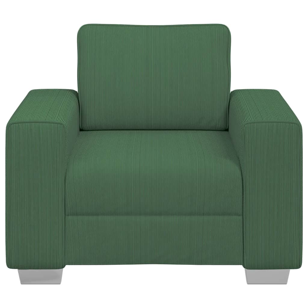 vidaXL Sessel Dunkelgrün 100x77x82 cm Cordstoff