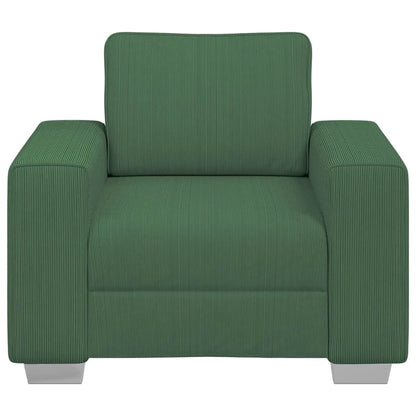 vidaXL Sessel Dunkelgrün 100x77x82 cm Cordstoff
