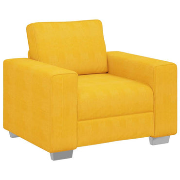 vidaXL Sessel Hellgelb 100x77x82 cm Cordstoff
