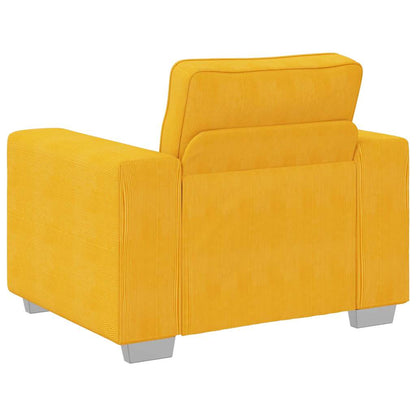 vidaXL Sessel Hellgelb 100x77x82 cm Cordstoff