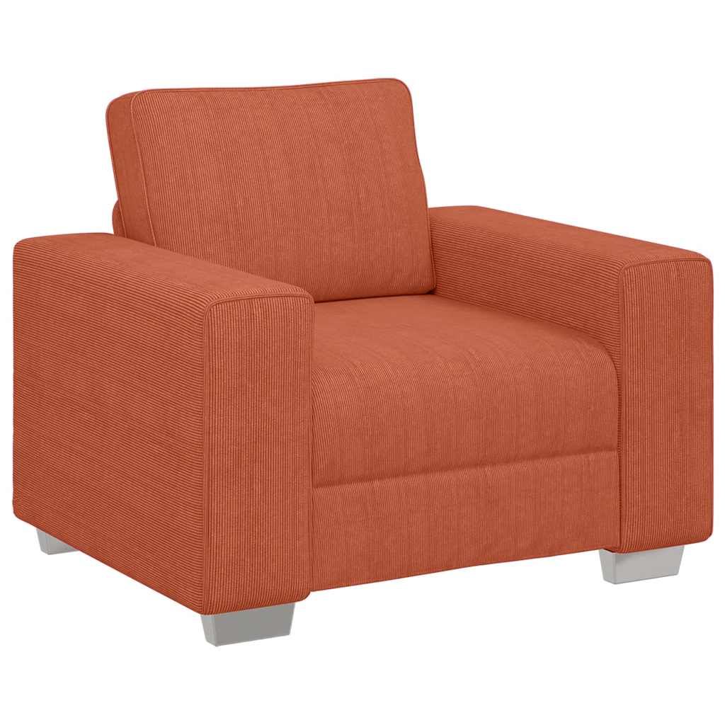 vidaXL Sessel Rot Orange 100x77x82 cm Cordstoff