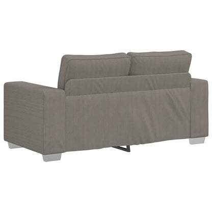 Zweisitzer-Sofa Hellgrau 160x77x82 cm Cordstoff