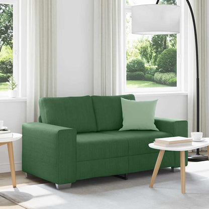 vidaXL Zweisitzer-Sofa Dunkelgrün 160x77x82 cm Cordstoff