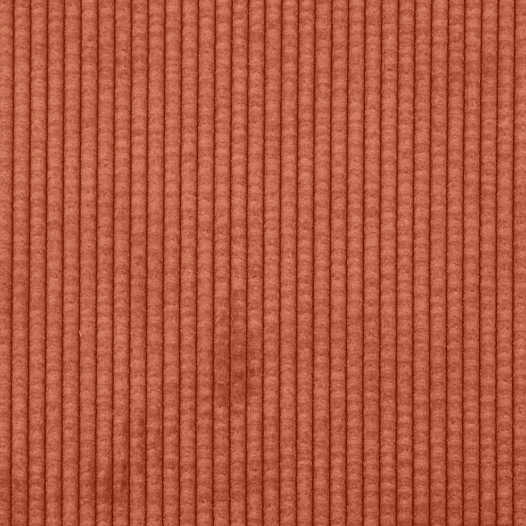 Zweisitzer-Sofa Rot Orange 160x77x82 cm Cordstoff