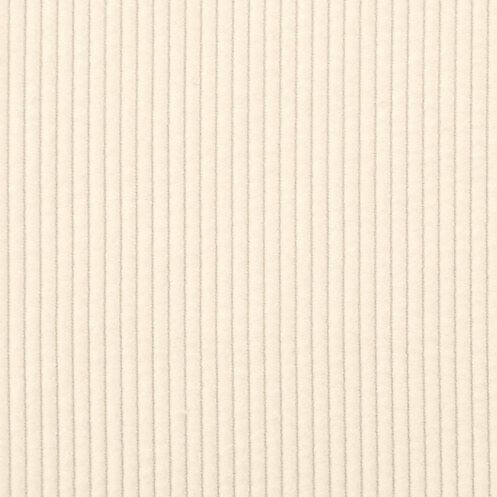 vidaXL Zweisitzer-Sofa Creme 180x77x82 cm Cordstoff