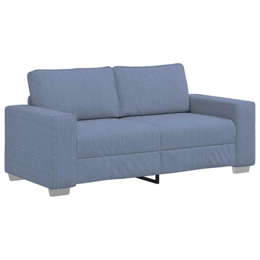 vidaXL Zweisitzer-Sofa Blau 180x77x82 cm Cordstoff