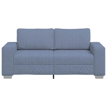 vidaXL Zweisitzer-Sofa Blau 180x77x82 cm Cordstoff