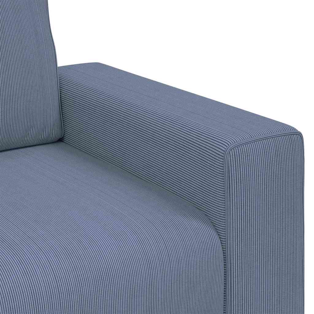 vidaXL Zweisitzer-Sofa Blau 180x77x82 cm Cordstoff
