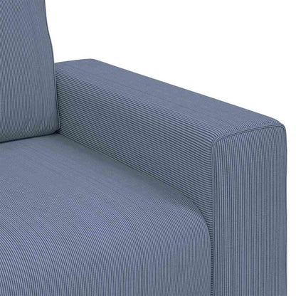 vidaXL Zweisitzer-Sofa Blau 180x77x82 cm Cordstoff