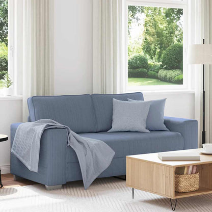vidaXL Zweisitzer-Sofa Blau 180x77x82 cm Cordstoff