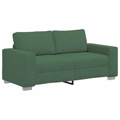 vidaXL Canapé deux places vert foncé 180x77x82 cm Tissu côtelé