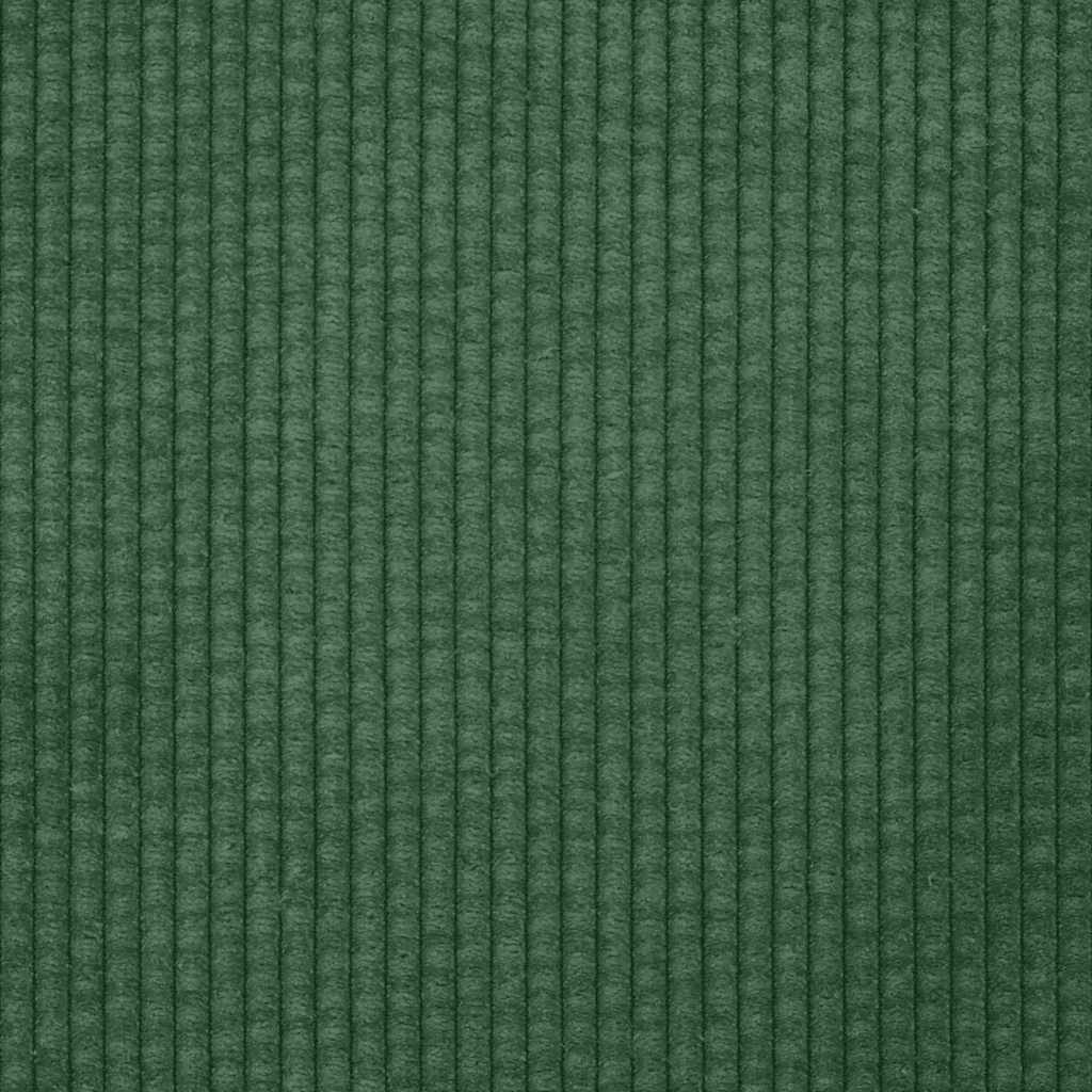 vidaXL Canapé deux places vert foncé 180x77x82 cm Tissu côtelé