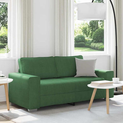 vidaXL Canapé deux places vert foncé 180x77x82 cm Tissu côtelé
