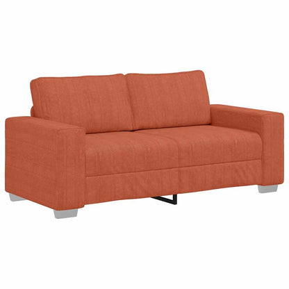 Zweisitzer-Sofa Rot Orange 180x77x82 cm Cordstoff