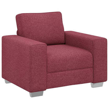 Sofa Weinrot 100 x 80 x 82 cm Stoff