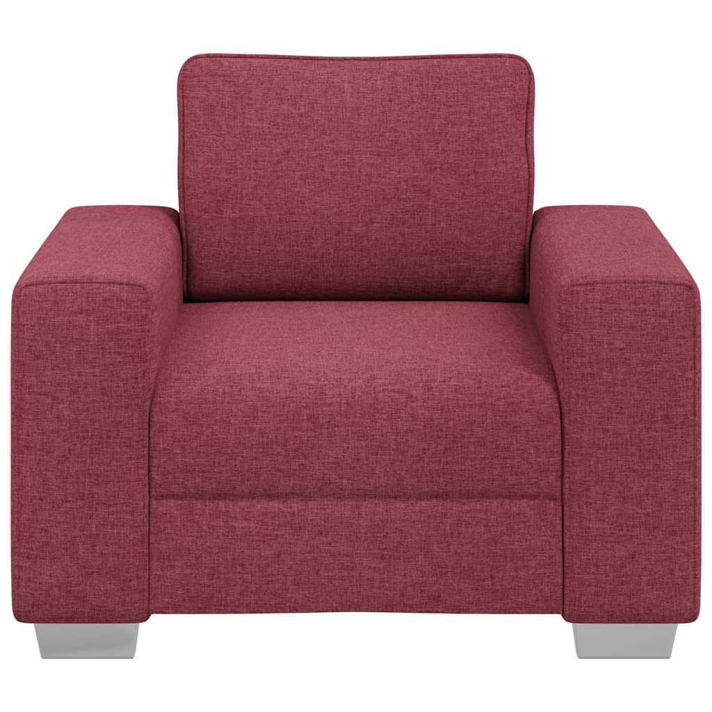 Sofa Weinrot 100 x 80 x 82 cm Stoff