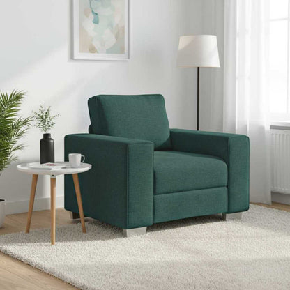 Sofa Dunkelgrün 100 x 80 x 82 cm Stoff