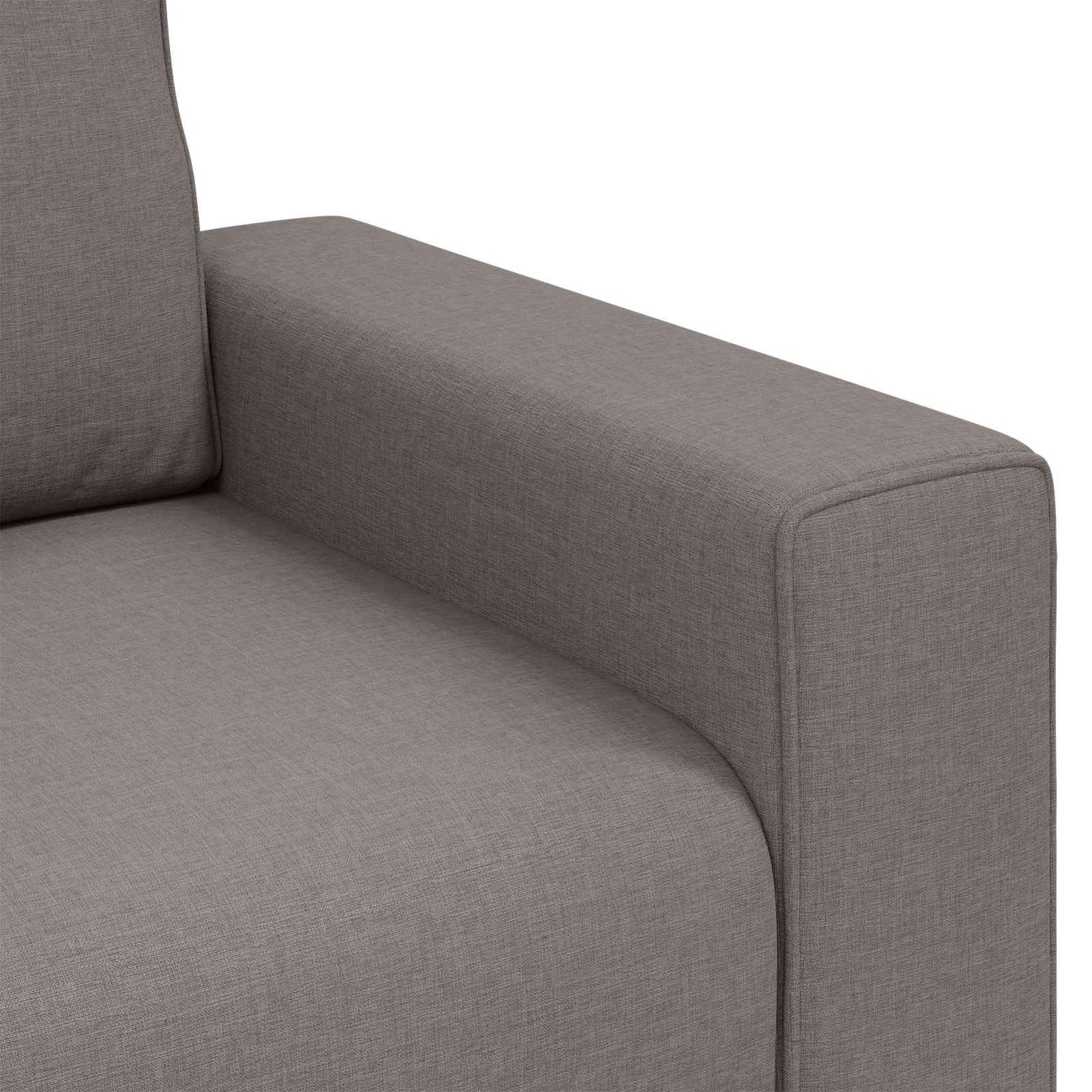 vidaXL Canapé taupe 100 x 80 x 82 cm Tissu