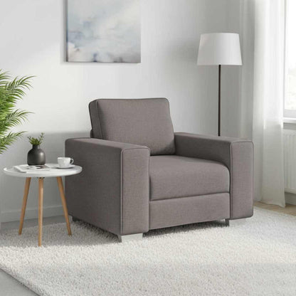 vidaXL Canapé taupe 100 x 80 x 82 cm Tissu