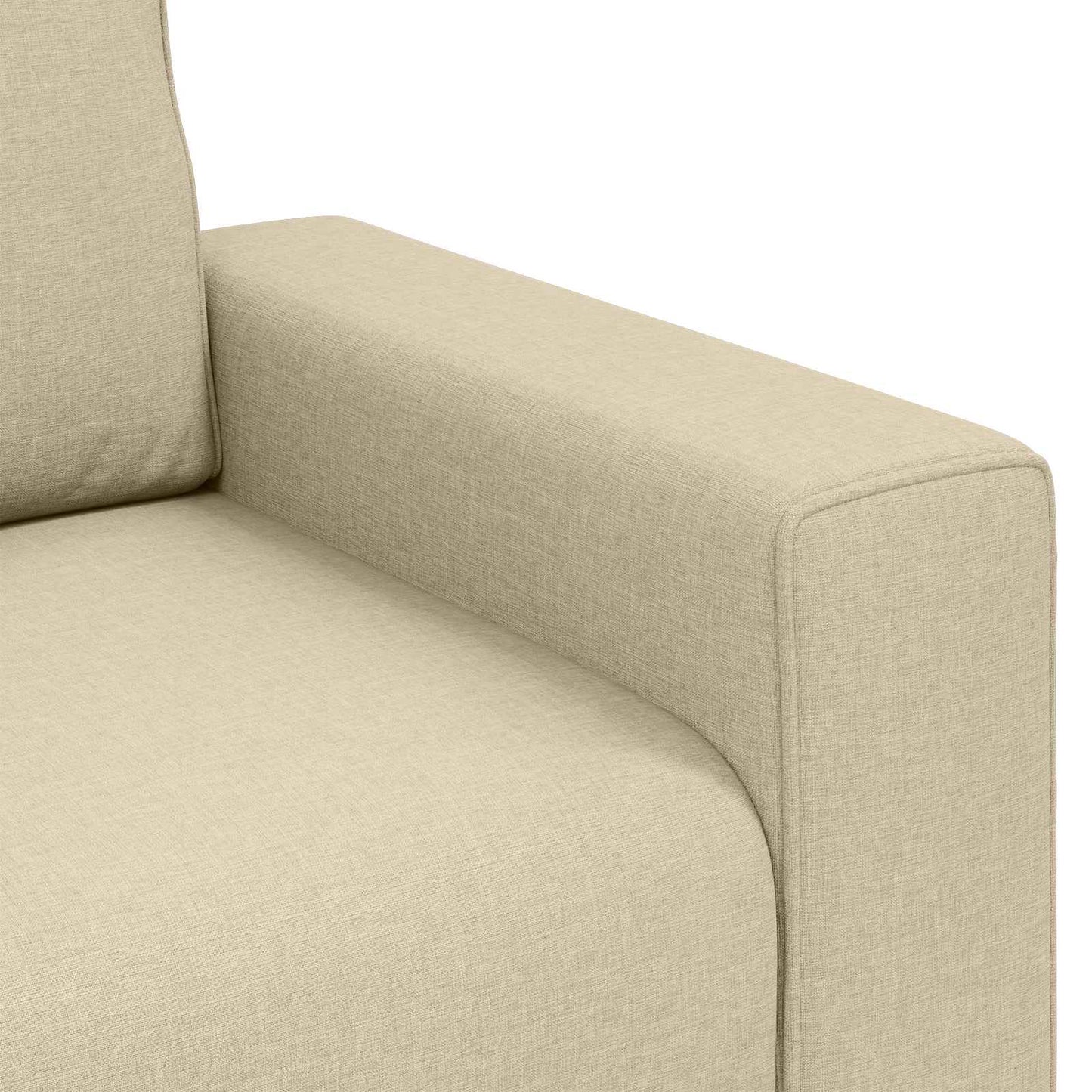 vidaXL Sofa Creme 100 x 80 x 82 cm Stoff