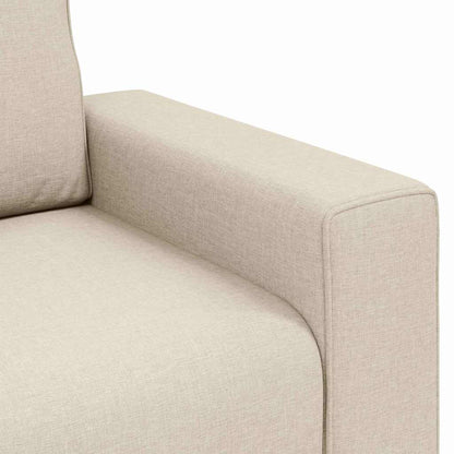 Sofa Beige 100 x 80 x 82 cm Leinenmischgewebe