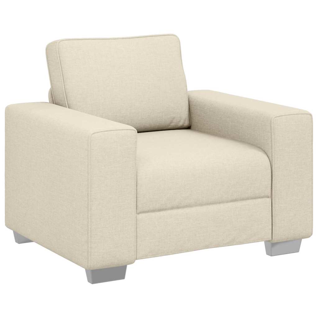 Sofa Beige 100 x 80 x 82 cm Leinenmischgewebe