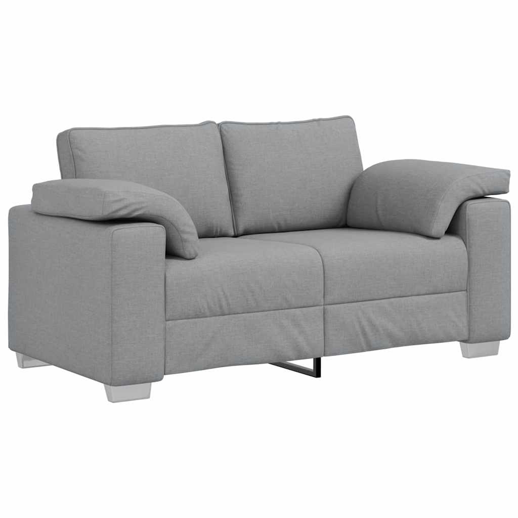 Sofa Hellgrau 160 x 80 x 82 cm Stoff