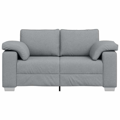 Sofa Hellgrau 160 x 80 x 82 cm Stoff