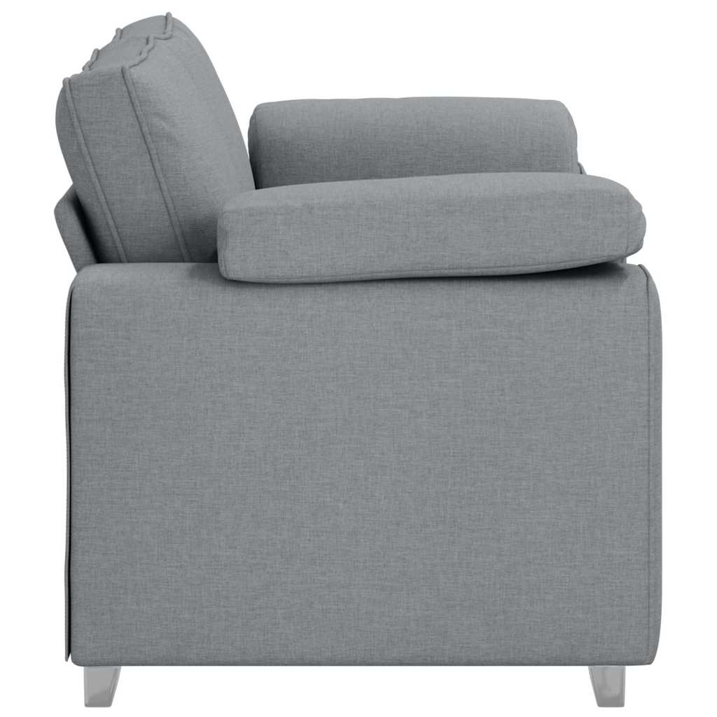 Sofa Hellgrau 160 x 80 x 82 cm Stoff