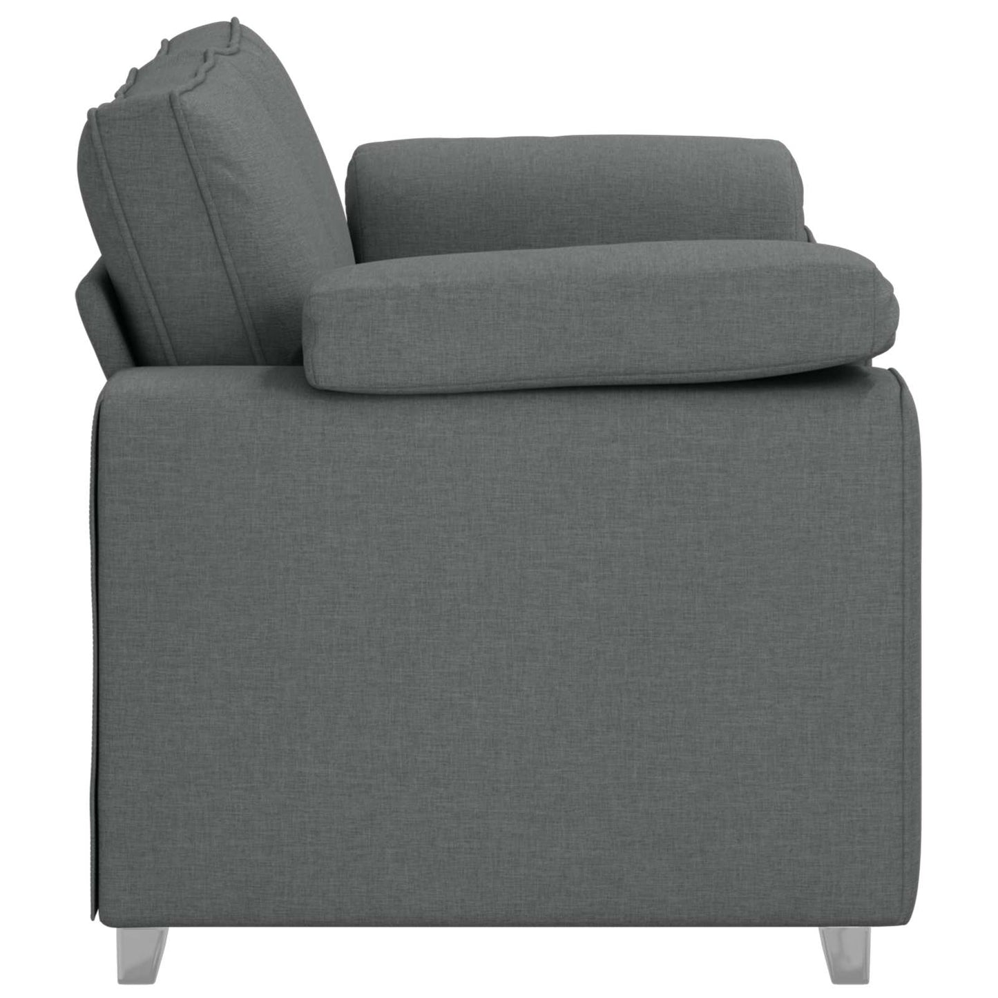 vidaXL Sofa Dunkelgrau 160 x 80 x 82 cm Stoff