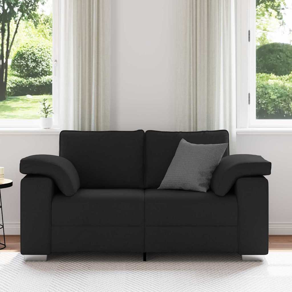 Sofa Schwarz 160 x 80 x 82 cm Stoff