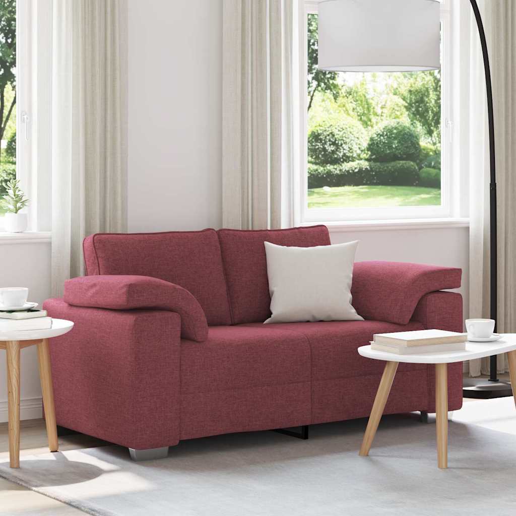 vidaXL Sofa Weinrot 160 x 80 x 82 cm Stoff