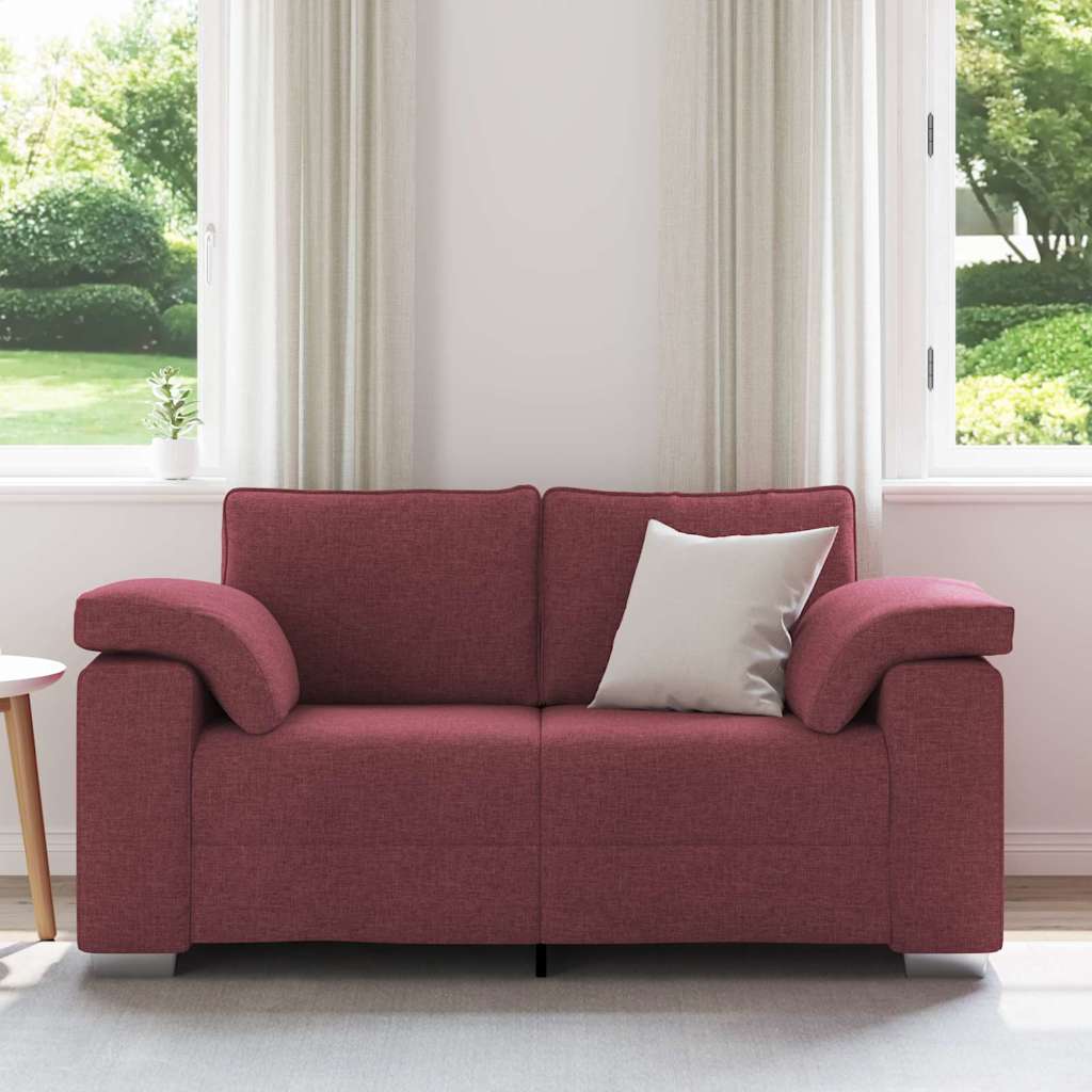 vidaXL Sofa Weinrot 160 x 80 x 82 cm Stoff