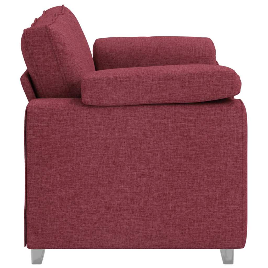 vidaXL Sofa Weinrot 160 x 80 x 82 cm Stoff