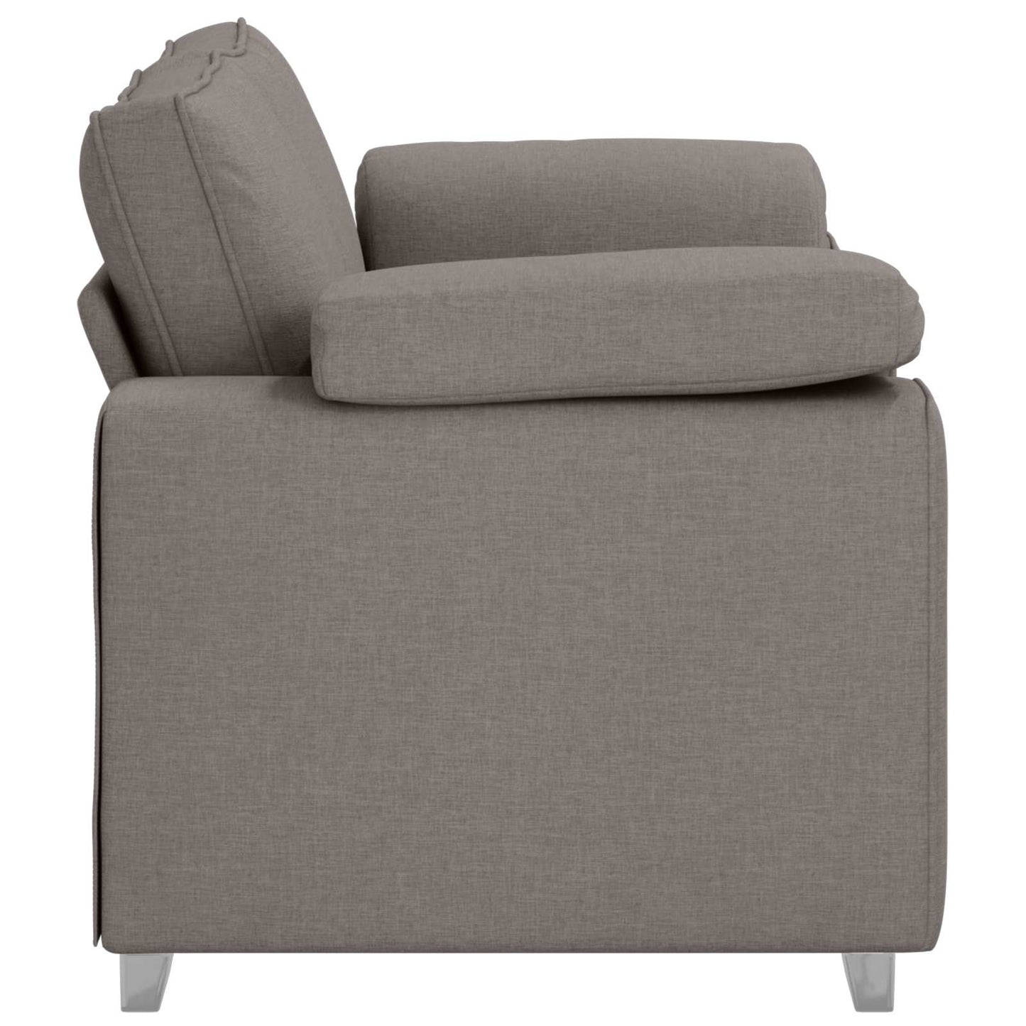 Sofa Taupe 160 x 80 x 82 cm Stoff