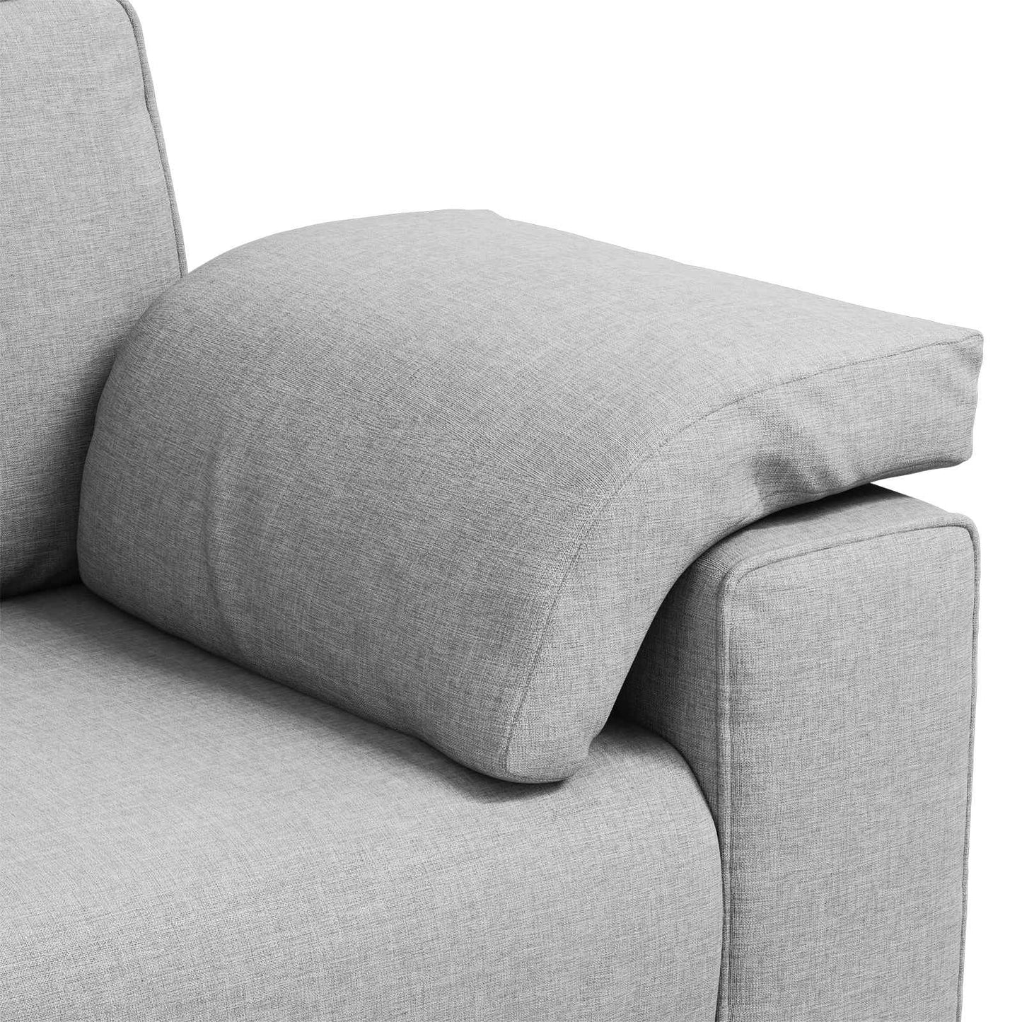 Sofa Wolkengrau 160 x 80 x 82 cm Stoff