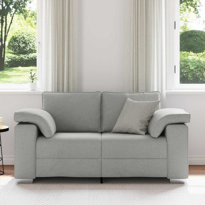 Sofa Wolkengrau 160 x 80 x 82 cm Stoff