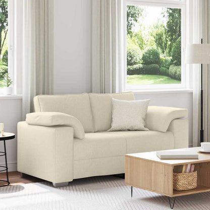 vidaXL Sofa Beige 160 x 80 x 82 cm Leinenmischgewebe