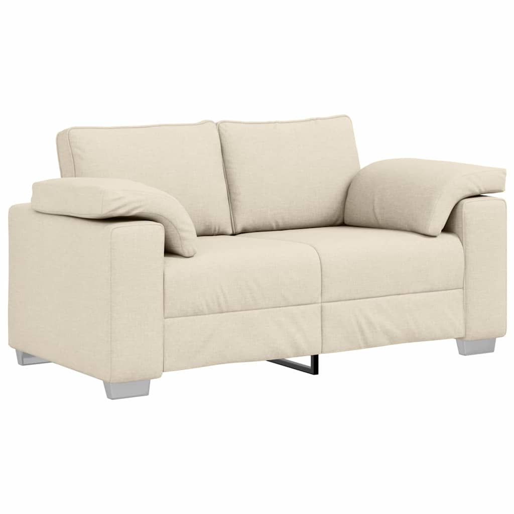 vidaXL Sofa Beige 160 x 80 x 82 cm Leinenmischgewebe