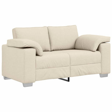 vidaXL Sofa Beige 160 x 80 x 82 cm Leinenmischgewebe