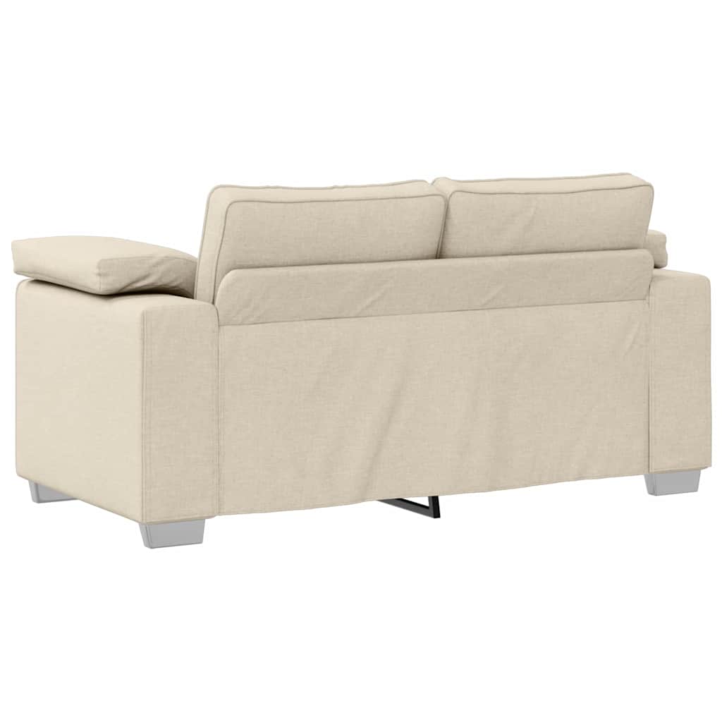 vidaXL Sofa Beige 160 x 80 x 82 cm Leinenmischgewebe