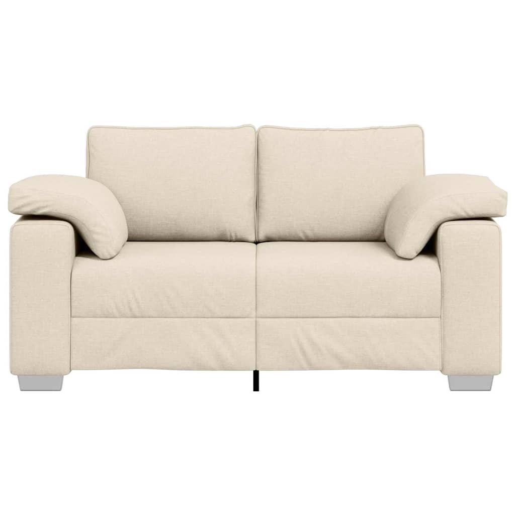 vidaXL Sofa Beige 160 x 80 x 82 cm Leinenmischgewebe