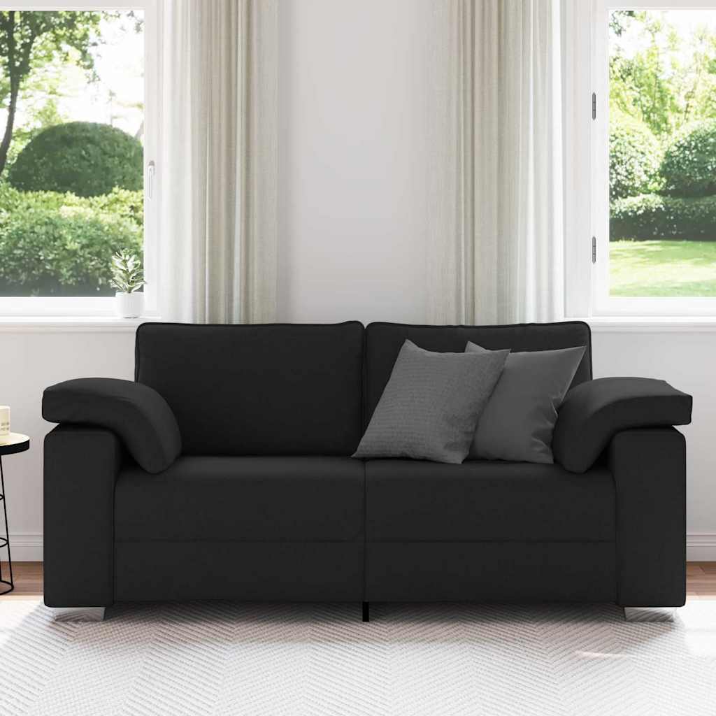 vidaXL Sofa Schwarz 180 x 80 x 82 cm Stoff