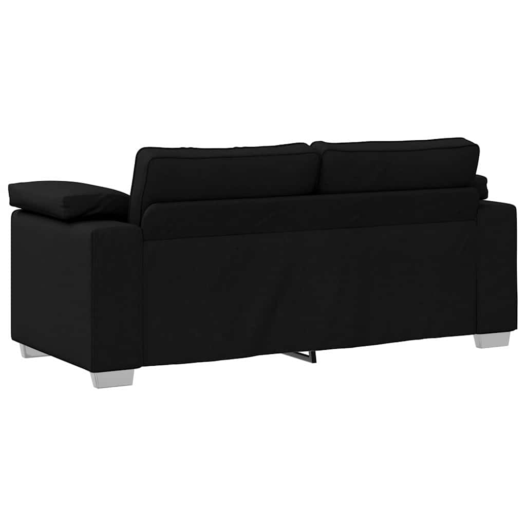 vidaXL Sofa Schwarz 180 x 80 x 82 cm Stoff