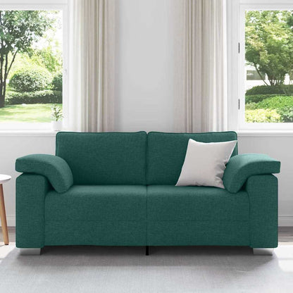 vidaXL Sofa Dunkelgrün 180 x 80 x 82 cm Stoff